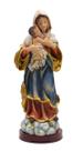 Imagem mãe rainha religiosa de resina 14cm