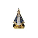 Imagem mini nossa senhora aparecida branco para carro 5 cm