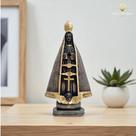 Imagem Nossa Senhora Aparecida 30 Cm Em Gesso Cor Cinza Imagem De Fé Católica AVB DECOR
