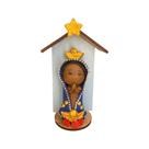 Imagem Nossa Senhora Aparecida Biscuit no Oratório 12cm - Artesanal