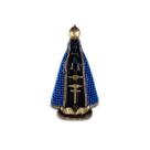 Imagem nossa senhora aparecida pérola azul 28cm de gesso