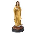 Imagem Nossa Senhora da Rosa Mística com oração 15cm Resina Imagem Nossa Senhora da Rosa Mística com oração 15cm Resina