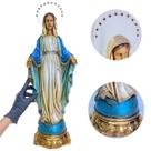 Imagem Nossa Senhora Das Graças Grande Resina À Mão Católico