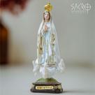 Imagem Nossa Senhora de Fátima 13cm Resina Importada Pequena Imagem Nossa Senhora de Fátima 13cm Resina Importada Pequena