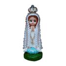 Imagem Nossa Senhora de Fátima Baby Pérolada 15cm em Gesso Imagem Nossa Senhora de Fátima Baby Pérolada 15cm em Gesso