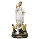Imagem Nossa Senhora de Fatima Pastores Importada Resina 30 cm Imagem Nossa Senhora de Fatima Pastores Importada Resina 30 cm