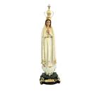 Imagem nossa senhora de fátima - resina - coroa metal