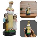 Imagem Nossa Senhora de La Salette com Crianças Resina 14 cm