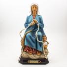 Imagem Nossa Senhora Desatadora dos Nós Sentada Importada Resina 30 cm