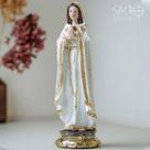 Imagem Nossa Senhora Rosa Mística Resina Importada 30cm