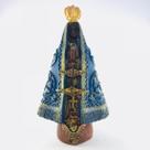 Imagem Nossa Sra da Aparecida Escultura Resina Estatua 20 Cm