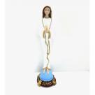 Imagem Nossa Sra Do Silêncio Escultura Resina 30 cm