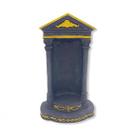 Imagem Oratório Preto e Dourado Escultura Resina 24 Cm