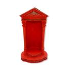 Imagem Oratório Vermelho e Cobre Escultura Resina 24 Cm