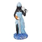 Imagem Orixa Iemanja Azul Escultura Resina Estatua 25 Cm