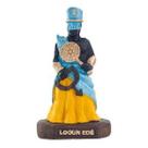 Imagem Orixa Logunede Escultura Resina Estatua 10 Cm