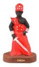 Imagem Orixa Ogum Escultura Resina Estatua 10 Cm
