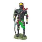 Imagem Orixa Oxossi Verde Escultura Resina Estatua 25 Cm