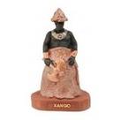 Imagem Orixa Xango Escultura Resina Estatua 10 Cm
