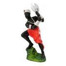 Imagem Orixa Xango Vermelho Escultura Resina Estatua 17cm