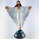 Imagem Oxala Bracos Abertos Escultura Resina Estatua 21 Cm