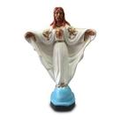 Imagem Oxala Escultura Gesso Estatua 20 Cm