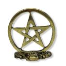 Imagem Pentagrama Metal Dourado Escultura Resina 5 cm