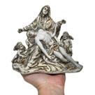 Imagem Pieta Escultura Nossa Senhora Estátua Branca Marfim