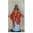 Imagem Pomba Gira Da Praia Em Pe CV Escultura Gesso Estatua 25 cm