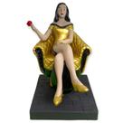 Imagem Pomba Gira No Trono Dourado Resina Estatua