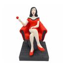 Imagem Pomba Gira No Trono Verm Escultura Resina Estatua