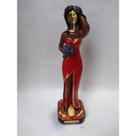 Imagem Pomba Gira Rosa Caveira Escultura Gesso Estatua 20 Cm
