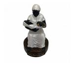 Imagem Preta Velha Escultura Resina Estatua 08 Cm