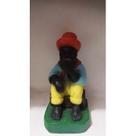 Imagem Preto Velho Escultura Gesso Estatua 20 Cm