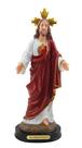 Imagem religiosa coração de jesus de resina 14cm