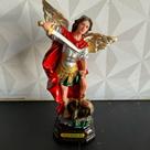 Imagem religiosa de resina Santo Sao Miguel Arcanjo 20cm católica