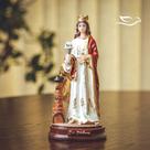 Imagem Resina Santa Bárbara 15cm Estatueta