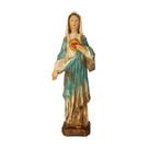 Imagem Sacra Em Resina Do Imaculado Coração De Maria