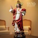 Imagem Sagrado Coração De Jesus 60cm Resina Grande Importado Imagem Sagrado Coração De Jesus 60cm Resina Grande Importado