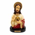 Imagem Sagrado Coração de Jesus em Gesso 18 cm - Religiosa