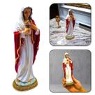Imagem Sagrado Coração de Maria Resina 20 Cm