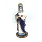 Imagem Sagrado Coração Maria Escultura Resina 07 cm
