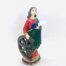Imagem Santa Catarina Escultura Resina Estátua 07 cm