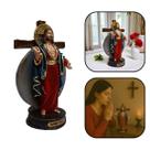 Imagem Santa Chagas de Jesus Resina 12 cm