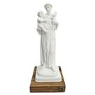 Imagem Santo Antônio 20cm Miráculo Branca Gesso