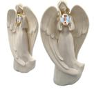 Imagem Santo Catolico Segurando Relicario Nossa Senhora de Fatima Anjo da Guarda Homenagem Casamentos Noivados Oração Devoção Igreja Capela Divino