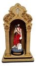 Imagem Sao João Batista Resin 15cm Com Oratório Capela Madeira Imagem Sao João Batista Resin 15cm Com Oratório Capela Madeira