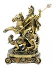 Imagem São Jorge Pequena Dourado 12cm - Enfeite Resina