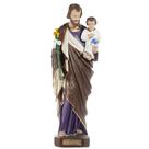 Imagem São José 20cm Gesso Escultura Santo Católico