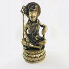 Imagem Shiva Dourado Escultura Resina Estátua 16 cm